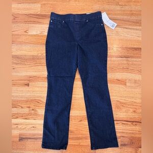 Women’s Kim Roger’s Dark Indigo Pull-On Straight Jeans